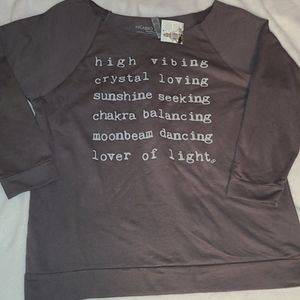 High Vibing off shoulder top